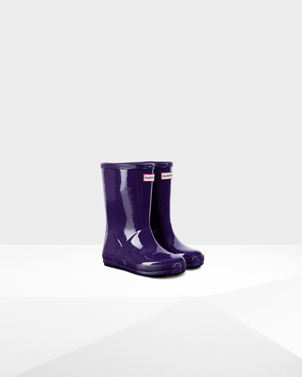 Galochas Hunter Criança Azuis Roxo - Original First Classic Gloss - 47EAGJMCP